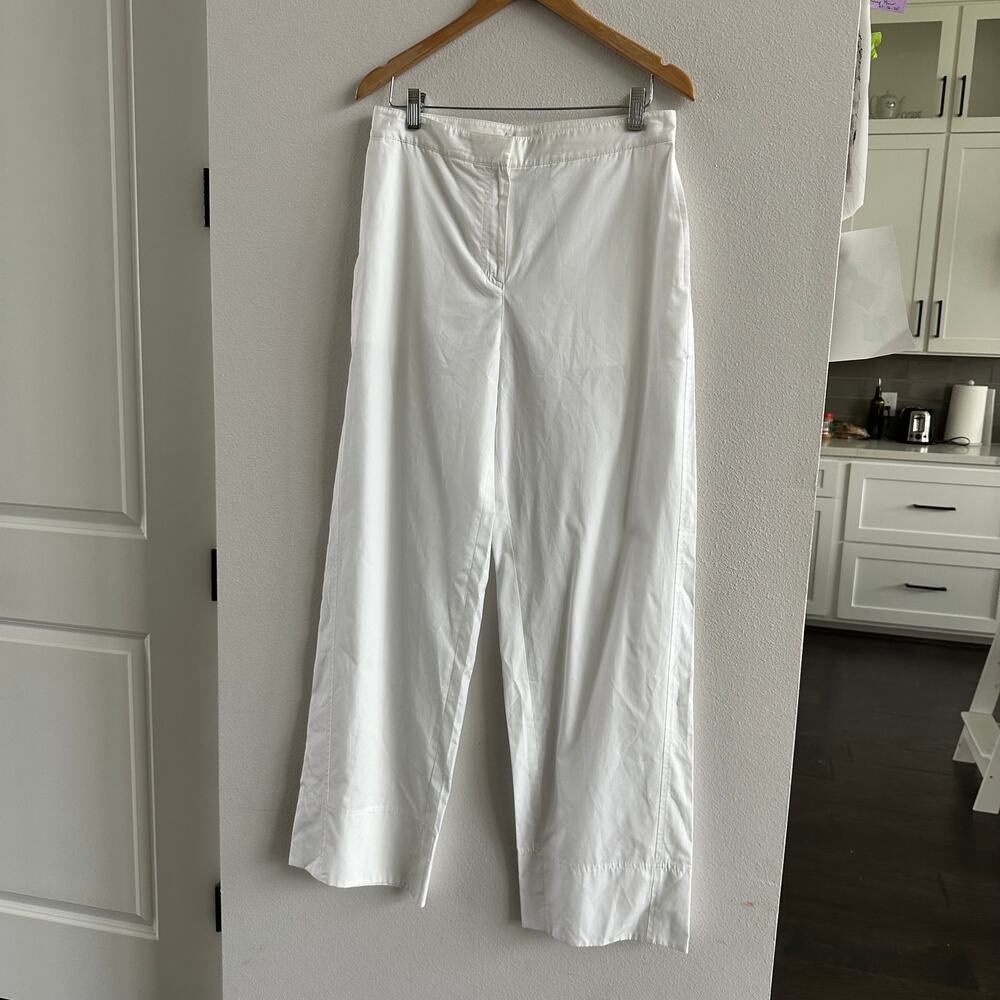 Toteme Twisted-Seam Cotton Straight Leg Pants NWOT - Picture 3 of 7